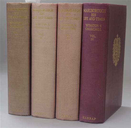 CHURCHILL, WINSTON L.G. SIR - MARLBOROUGH HIS LIFE AND TIMES,